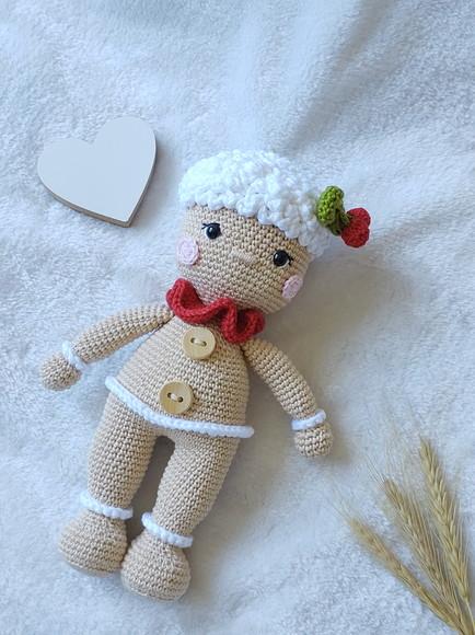 Boneco Biscoito Natal em Crochê