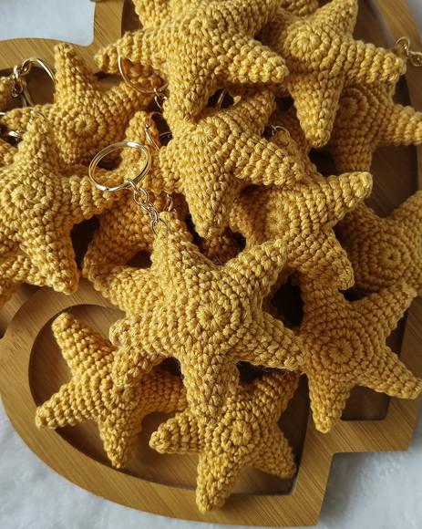 Chaveiro Estrela em Crochê