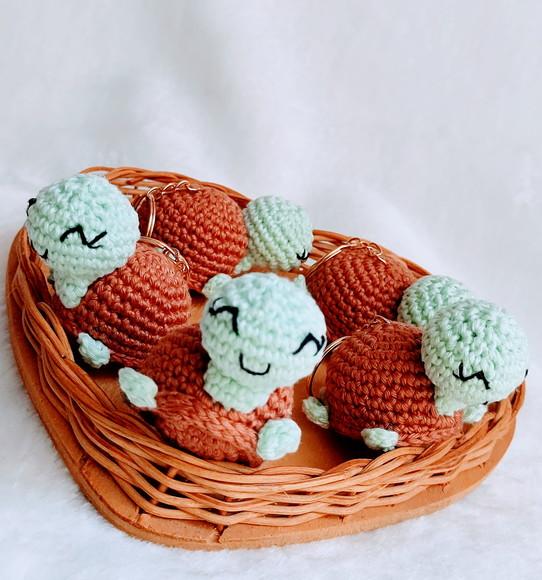 Chaveiro Lembrancinha Maternidade Fundo do Mar em Crochê