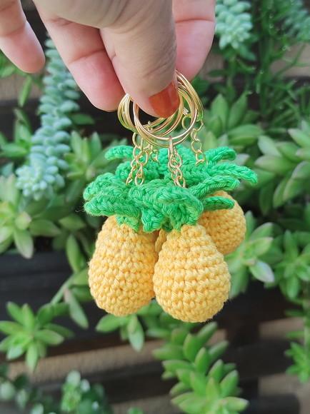 Chaveiro Mini Fruta em Crochê