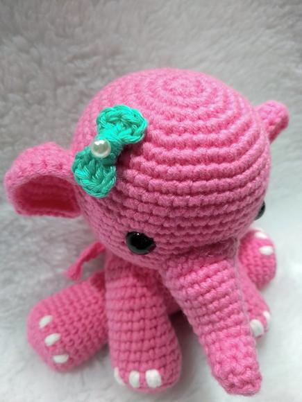 Elefante Amigurumi em Crochê