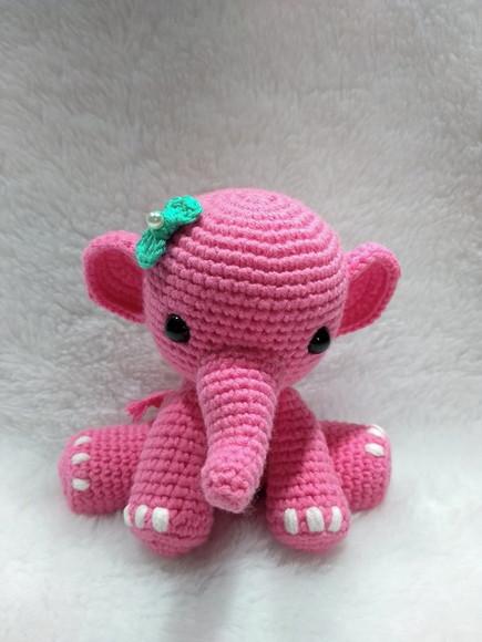 Elefante Amigurumi em Crochê