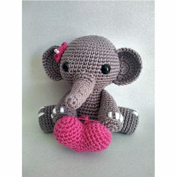 Elefante Amigurumi em Crochê