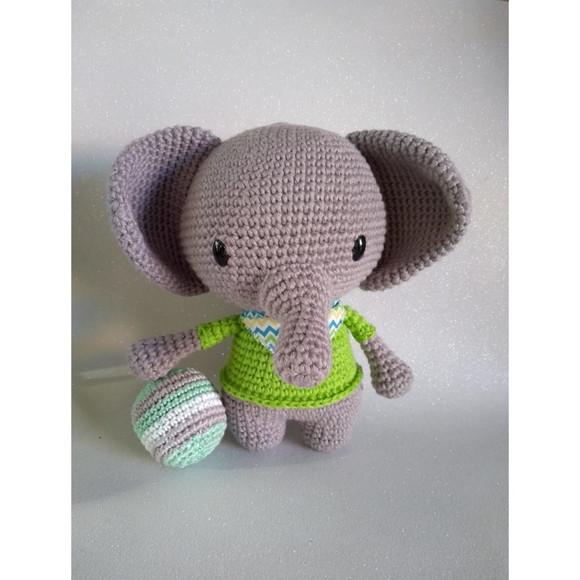 Elefante Amigurumi em Crochê