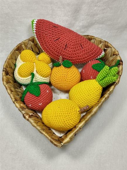Fruta em Crochê