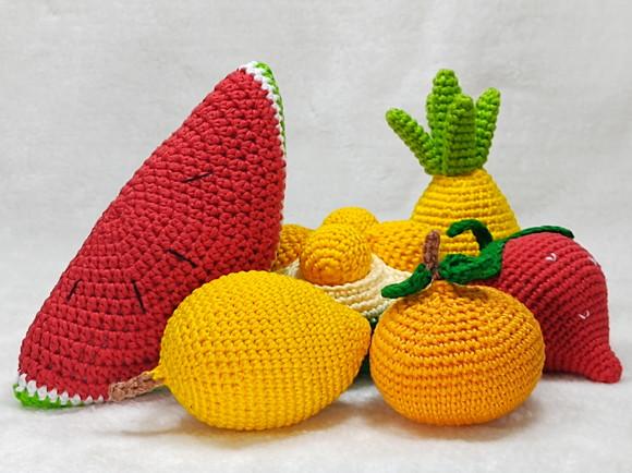 Fruta em Crochê