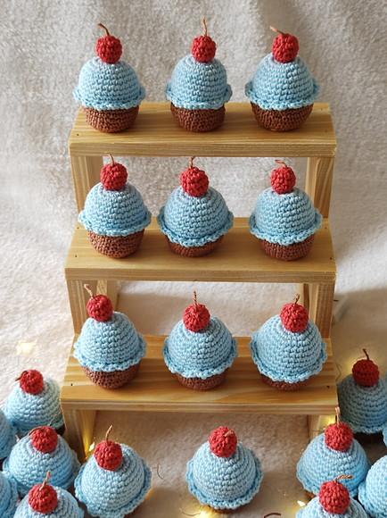 Lembrancinha Maternidade Cupcake em Crochê