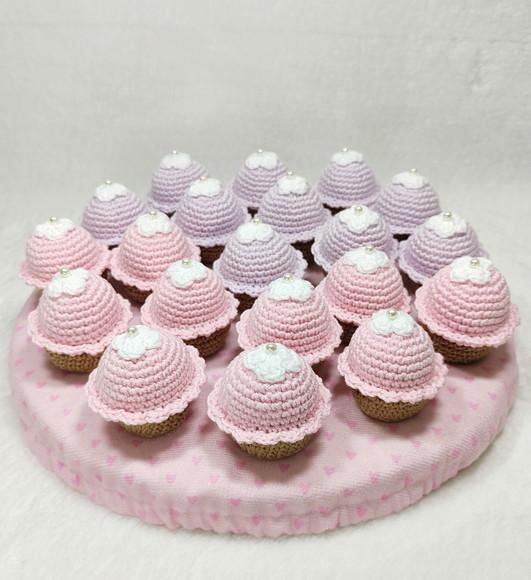 Lembrancinha Maternidade Cupcake em Crochê