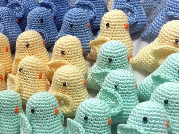 Lembrancinha Maternidade Passarinhos em Crochê