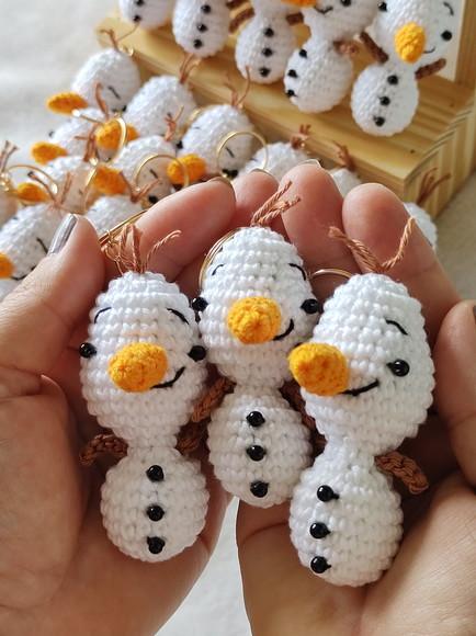 Lembrancinha Olaf em Crochê