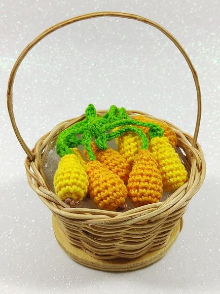 Mini Fruta em Crochê para Aplicação