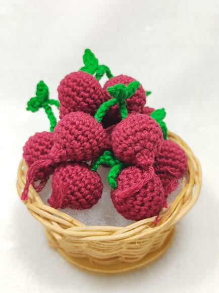 Mini Legume em Crochê para Aplicação