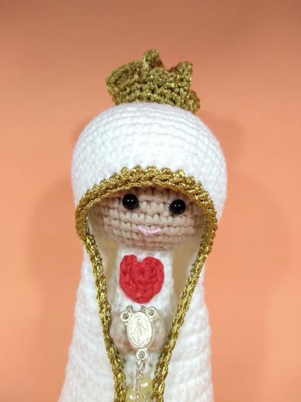 Nossa Senhora de Fátima em Crochê