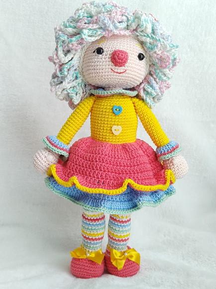 Palhaça Amigurumi em Crochê