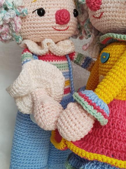 Palhaços Amigurumi em Crochê