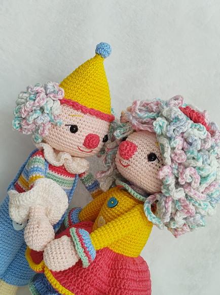 Palhaços Amigurumi em Crochê