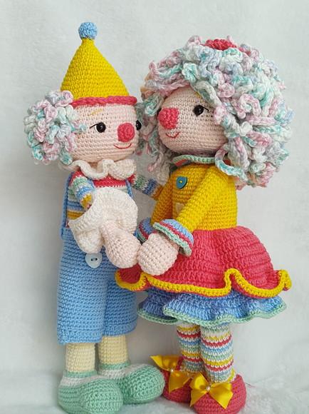 Palhaços Amigurumi em Crochê