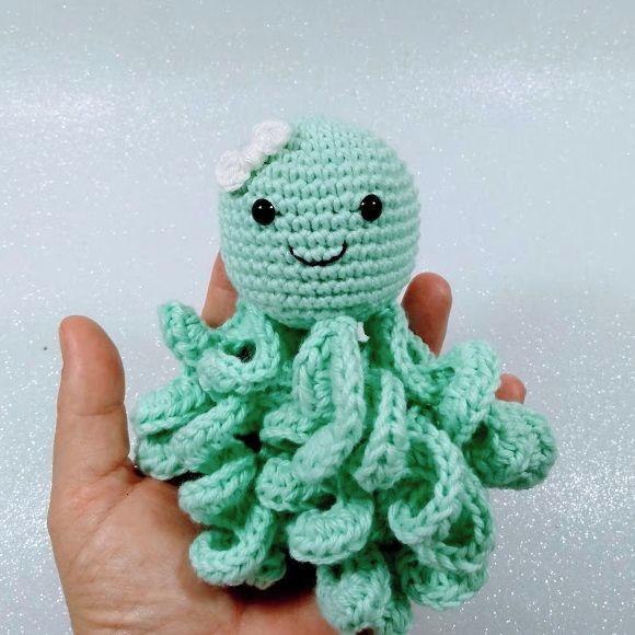 Polvo Kids Amigurumi em Crochê