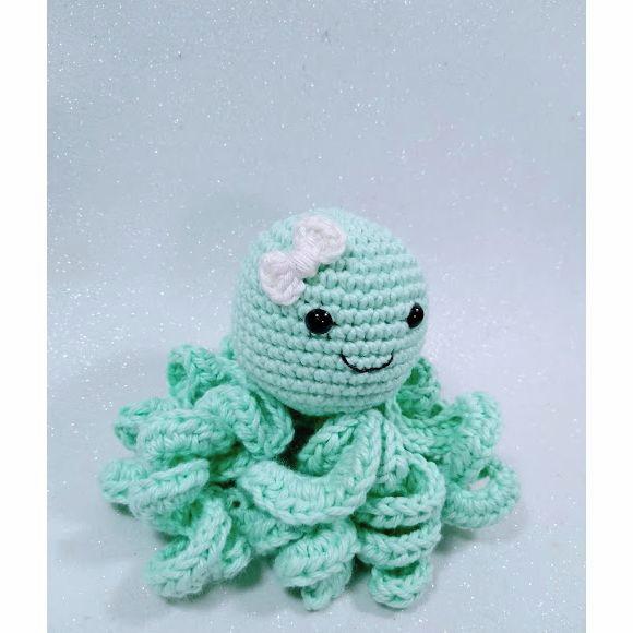 Polvo Kids Amigurumi em Crochê