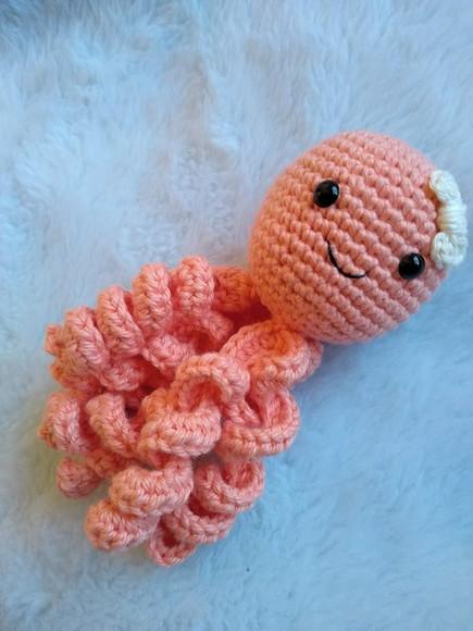 Polvo Kids Amigurumi em Crochê