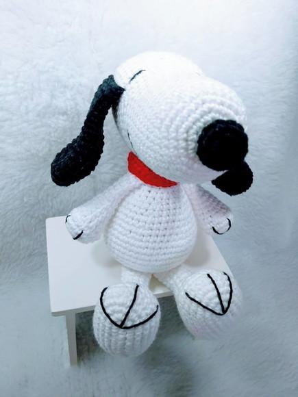 Snoopy Amigurumi em Crochê