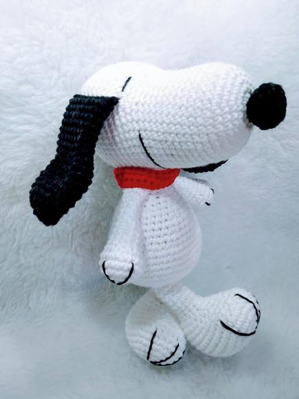 Snoopy Amigurumi em Crochê