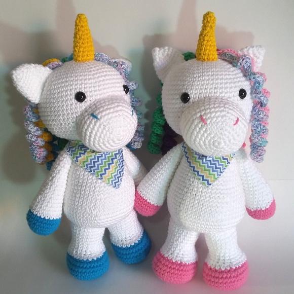 Unicórnios Amigurumi em Crochê