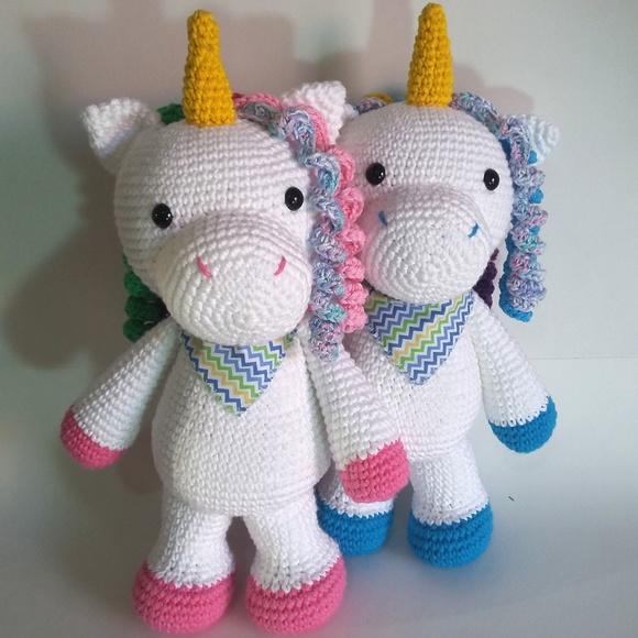Unicórnios Amigurumi em Crochê
