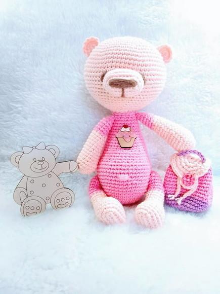 Urso Amigurumi com Mochila