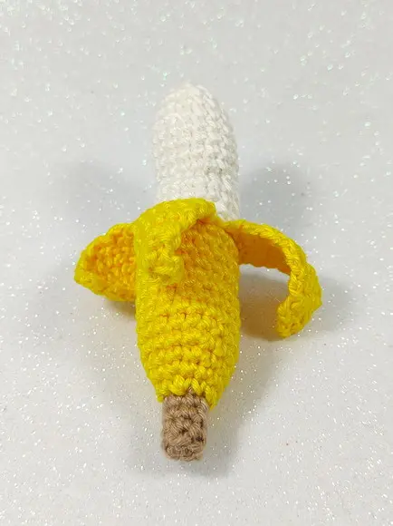 Banana Aberta em Crochê