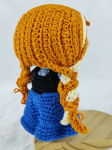 Boneca Princesa Anna Frozen Amigurumi em Crochê