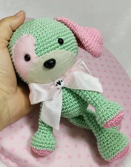 Cachorro Amigurumi em Crochê