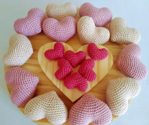 Coração Amigurumi em Crochê