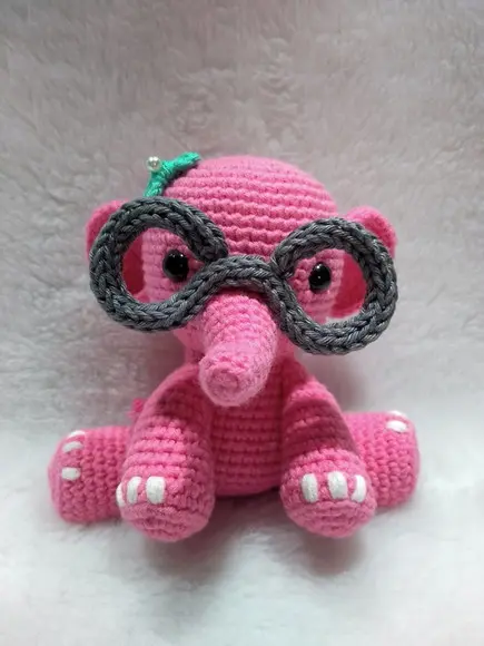 Elefante Amigurumi em Crochê
