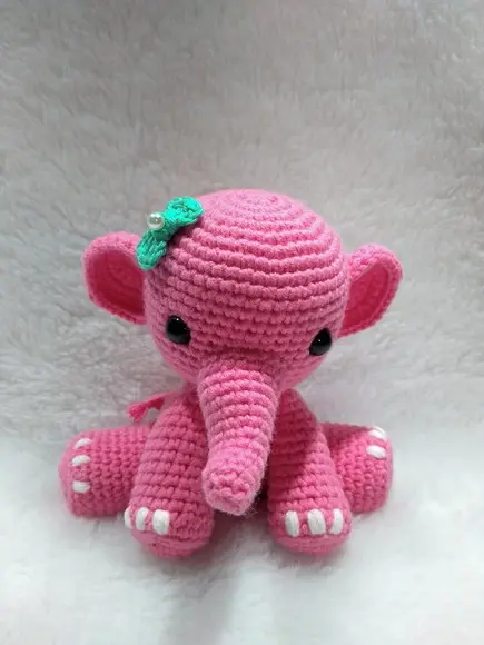 Elefante Amigurumi em Crochê