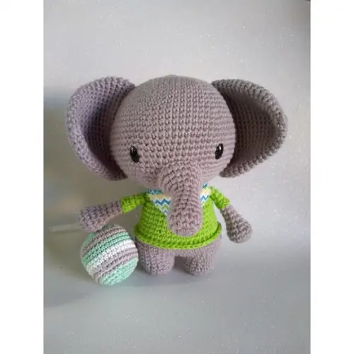 Elefante Amigurumi em Crochê