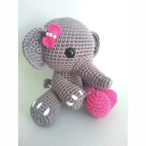 Elefante Amigurumi em Crochê