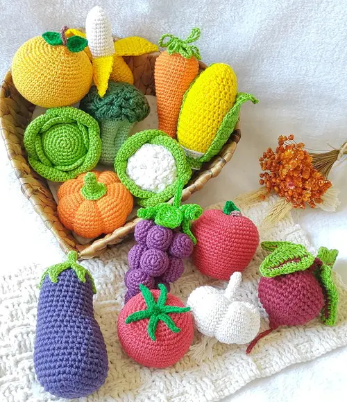 Fruta e Legume em Crochê