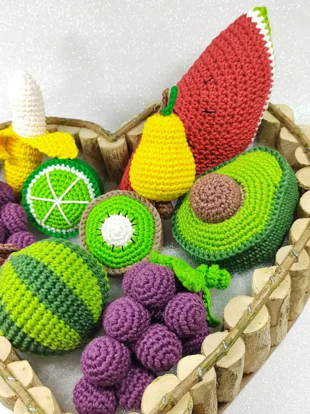 Fruta em Crochê