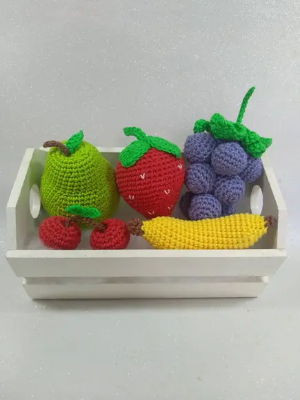 Fruta em Crochê