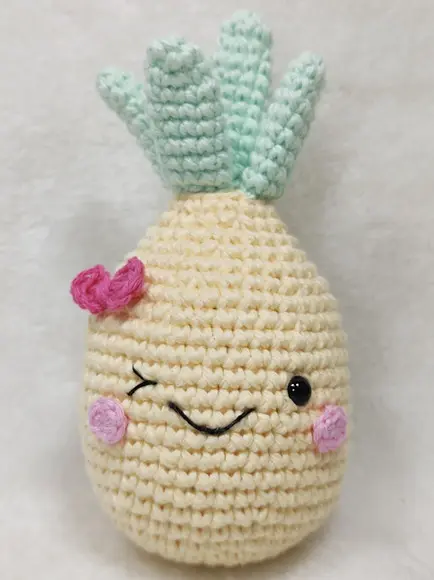 Frutas Carinha em Crochê com Nicho Casinha