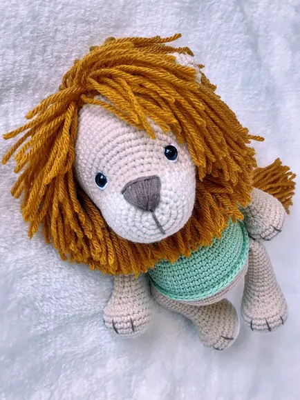 Leão Amigurumi em Crochê
