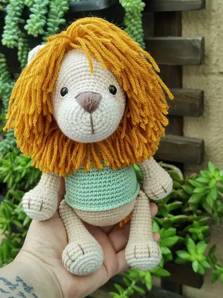 Leão Amigurumi em Crochê