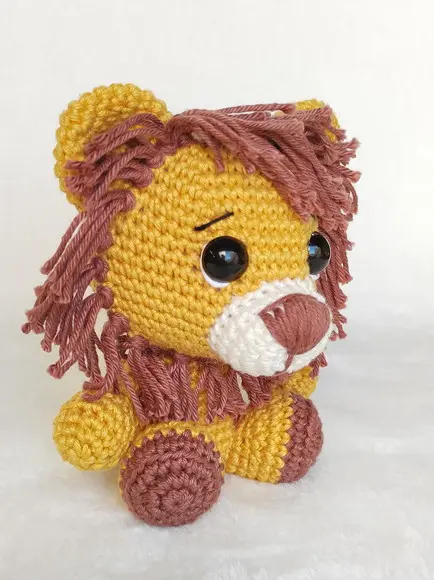 Leão Amigurumi em Crochê