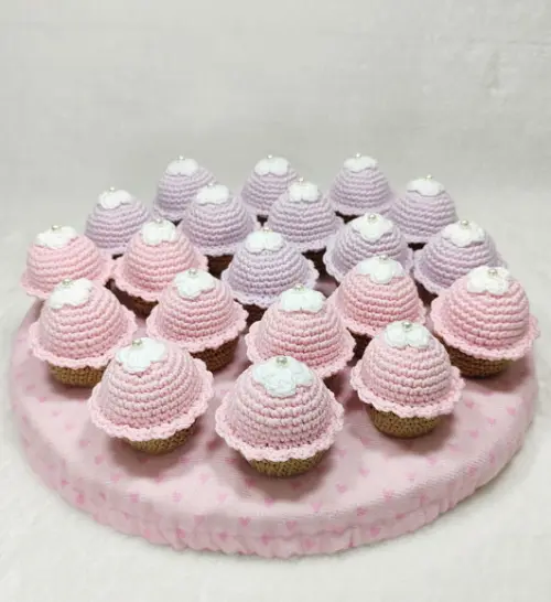 Lembrancinha Maternidade Cupcake em Crochê