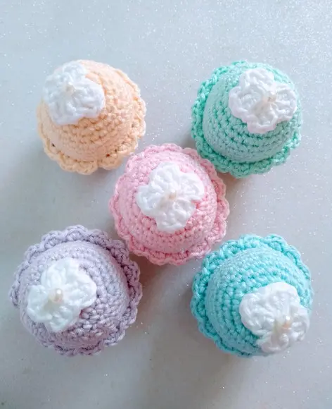 Lembrancinha Maternidade Cupcake em Crochê
