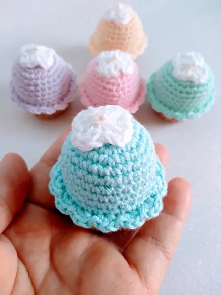 Lembrancinha Maternidade Cupcake em Crochê