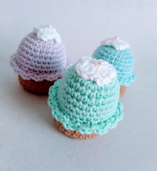 Lembrancinha Maternidade Cupcake em Crochê