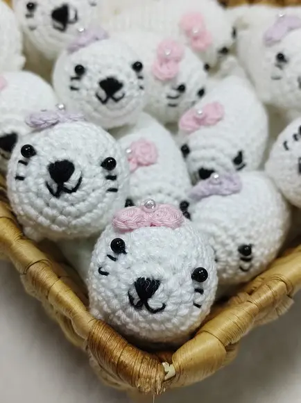 Lembrancinha Maternidade Foquinha em Crochê