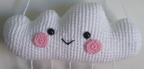 Móbile Nuvem Amigurumi em Crochê.